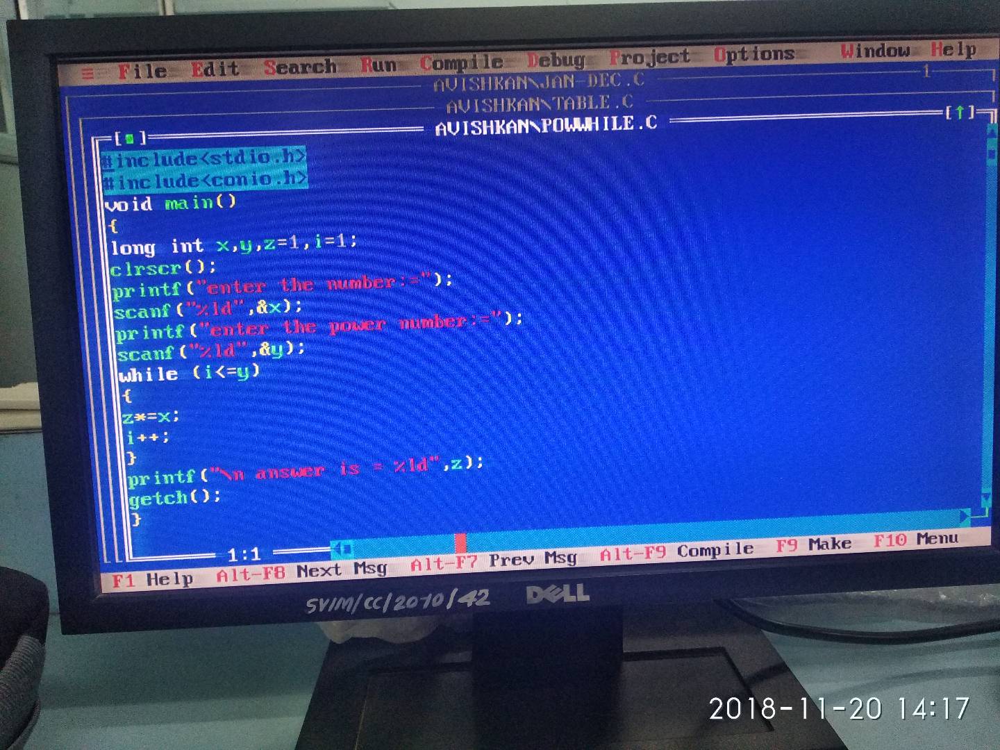 C program to calculate power of a number-IMG_20181120_141708.jpg